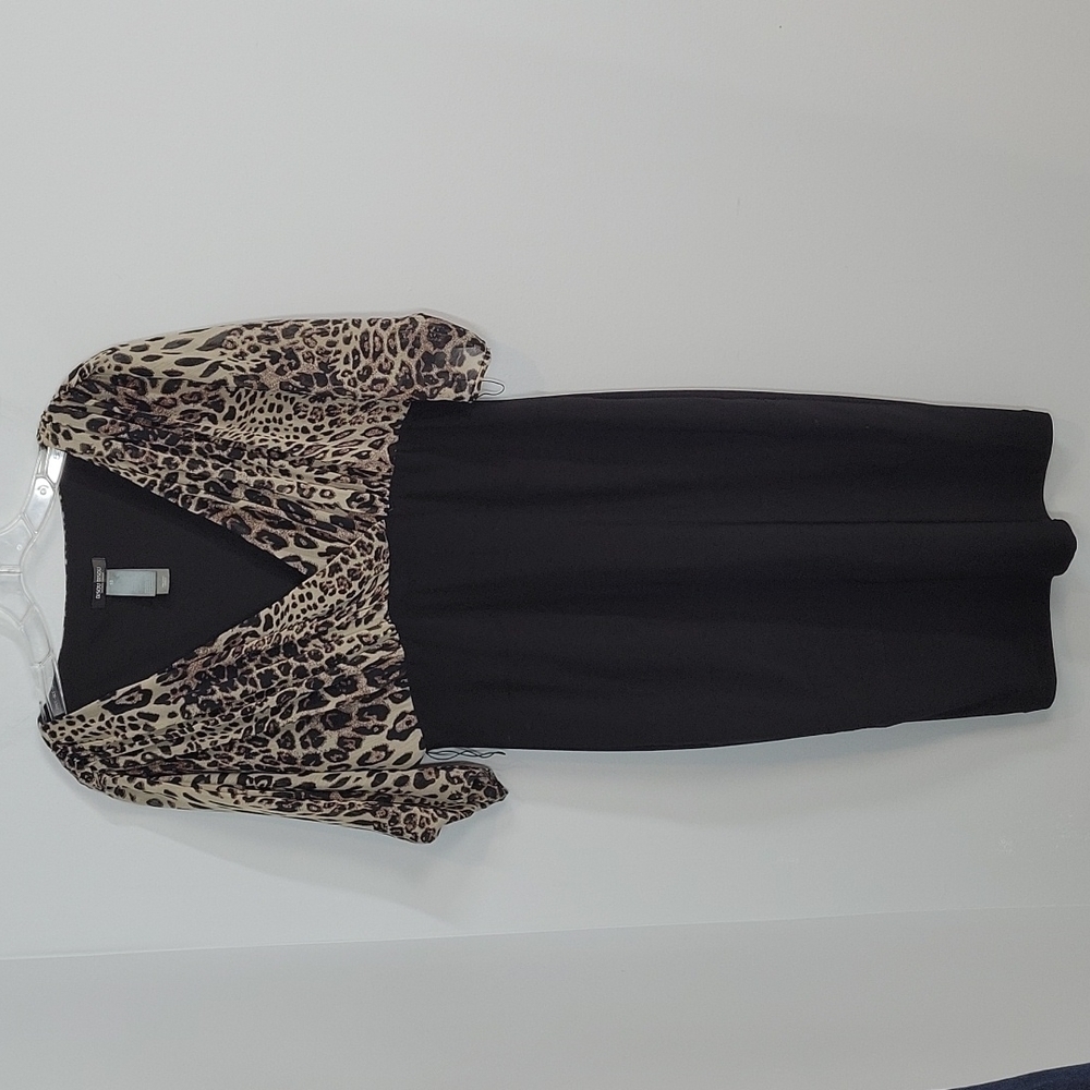 BISOU BISOU Leopard Animal Print Cocktail Belted Bodycon Dress 10